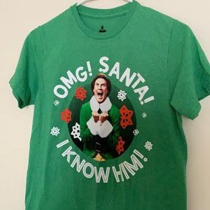 Elf Movie Will Ferrell Omg Santa I know him shirt Size Small